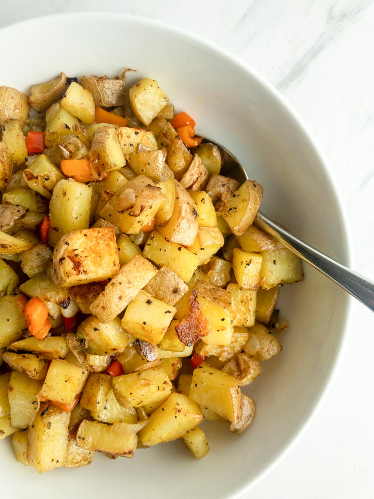 Roasted Breakfast Potatoes in a serving bowl