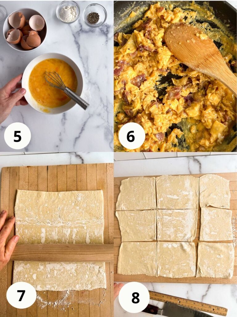 Simple Scrambled Eggs and Puff Pastry Bundles Recipe - Gitta's Kitchen
