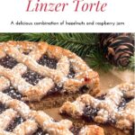 Linzer Torte with a pine sprig